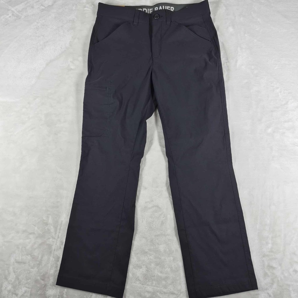 Eddie Bauer Rainer Tech Pants Men's 32x29 Black Outdoors Hiking‎ Active NWT